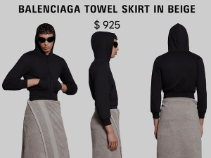 Икеа направила своју верзију Баленсијагине пешкир-сукње, само  сто пута јефтинију
