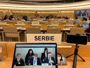 Жигманов представио Извештај Србије пред Саветом за људска права УН у Женеви 