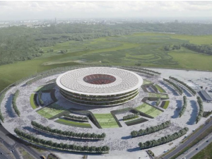 Национални стадион у Сурчину – бетон, челик, стакло, зелена фасада за 52.000 гледалаца