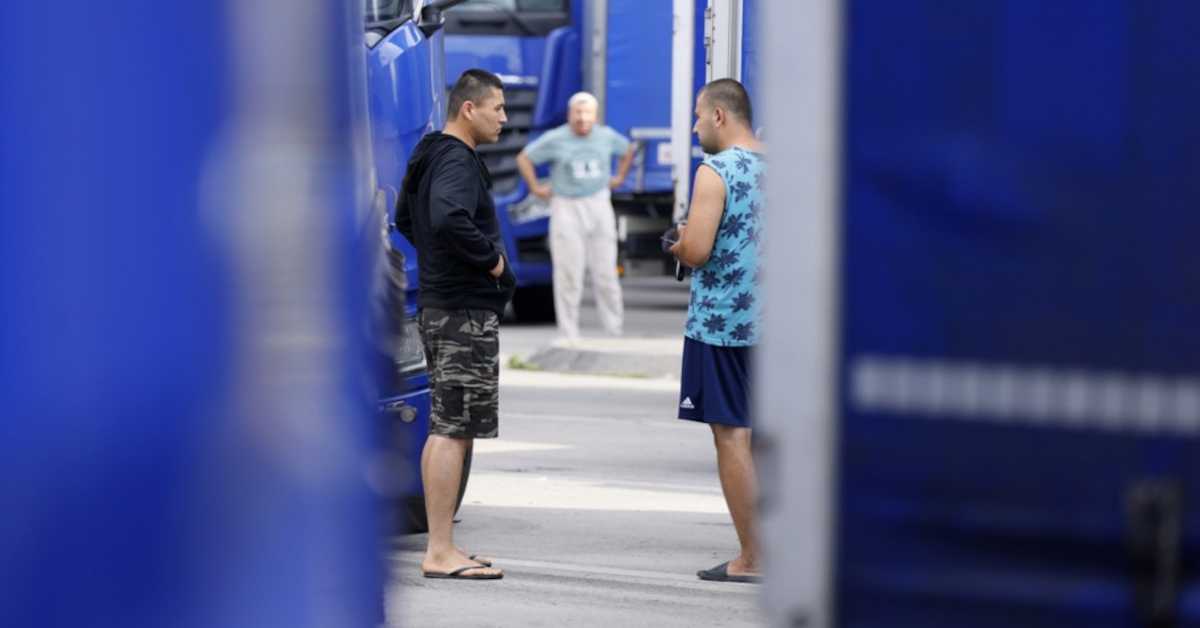 "Трка Мазура – равно до дна", штрајк камионџија на одморишту Грефенхаузен