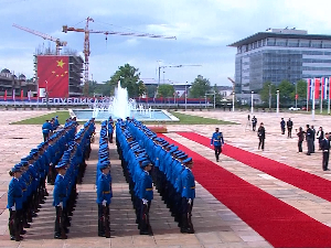 Свечани дочек испред Палате "Србија" за кинеског председника Си Ђинпинга