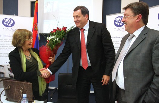 Vesna Pešić, Milorad Dodik i Predrag Simić