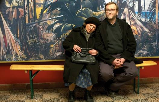 Мира Бањац са Богданом Диклићем у филму Мамарош