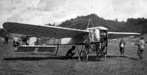 Авион Блерио на коме је извршен први борбени лет