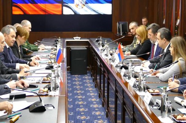 Састанак министра Дачића са министром одбране Русије, Сергејом Шојгуом 