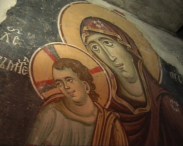 Детаљ са фреске у Богородици Љевишкој