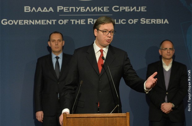 Aleksandar Vučić na konferenciji za novinare