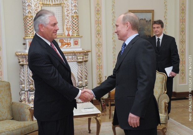 Рекс Тилерсон и Владимир Путин (архивска фотографија) Рекс Тилерсон и Владимир Путин (архивска фотографија)