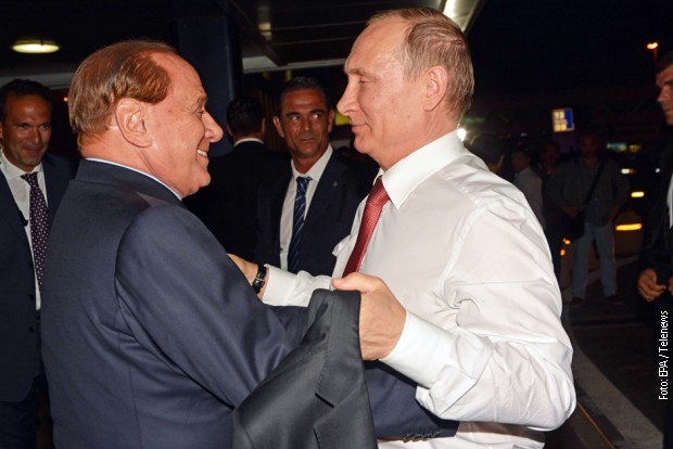 Jedan od mnogobrojnih susreta Berluskonija i Putina