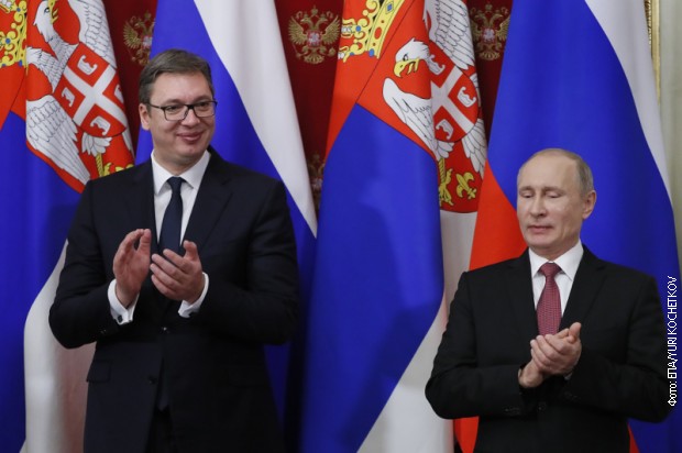 Aleksandar Vučić i Vladimir Putin