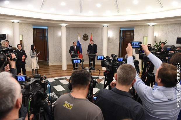 Конференција за новинаре Вучића и Лаврова Конференција за новинаре Вучића и Лаврова