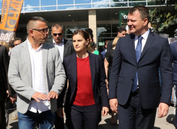 Branislav Nedimović, Ana Brnabić i Igor Mirović na Sajmu poljoprivrede