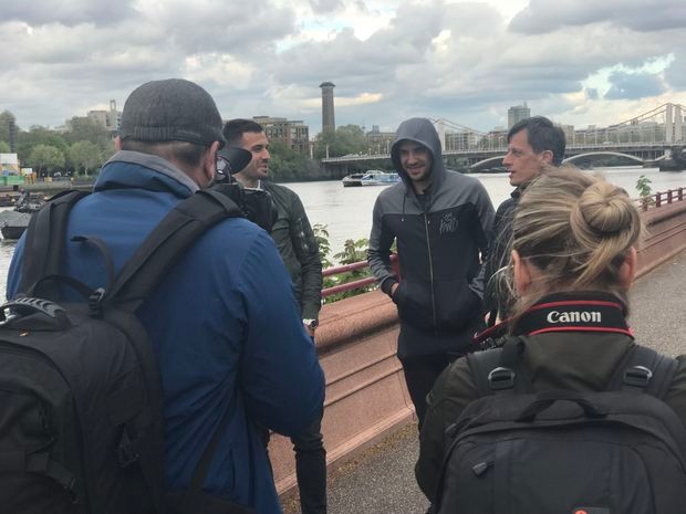 Luka Milivojević i Aleksandar Mitrović u Londonu Luka Milivojević i Aleksandar Mitrović u Londonu