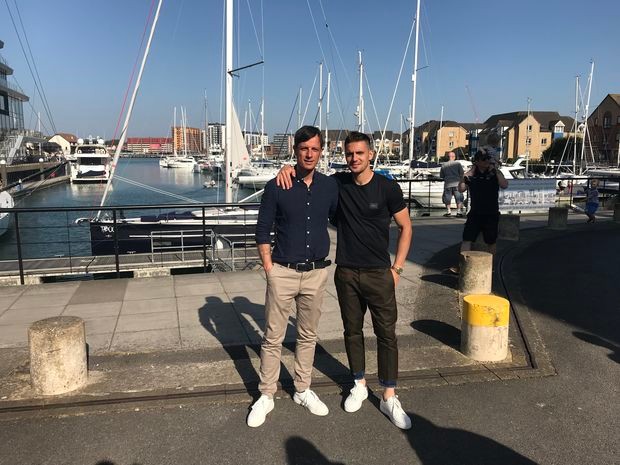 Aleksandar Stojanović i Dušan Tadić u Sautemptonu Aleksandar Stojanović i Dušan Tadić u Sautemptonu