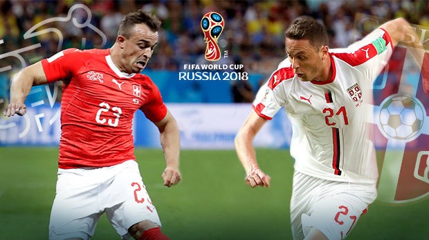 Србија против Швајцарске, меч за осмину финала