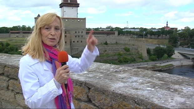Ivangorod, granica između Rusije i Estonije Ivangorod, granica između Rusije i Estonije
