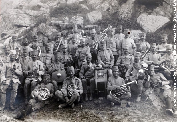 Музика Шеснаестог пешадијског пука Моравске дивизије, Скочивар, 1916.