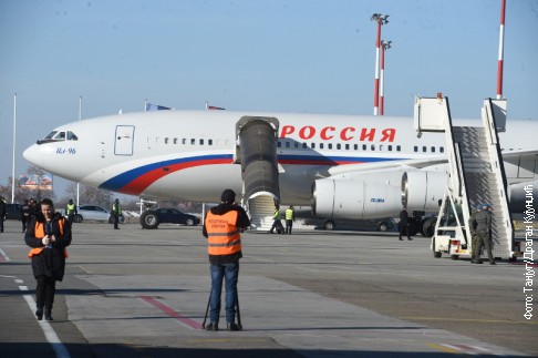 Авион којим су слетели руски привредници