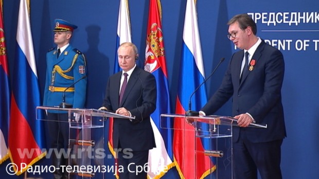 Вучић: Србија поуздан партнер Русији; Путин: Москва дели забринутост због КиМ