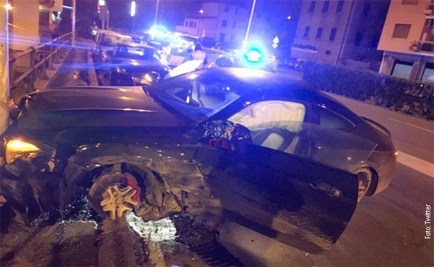 Фудбалер Сампдорије пијан слупао ауто у бегу од полиције