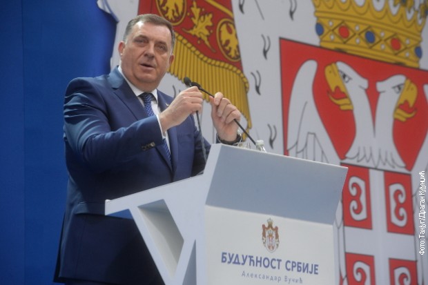 Milorad Dodik na skupu Milorad Dodik na skupu