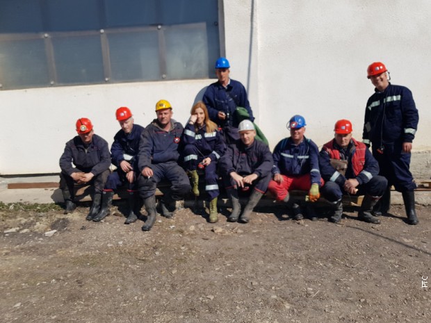 Novinarksa RTS-a sa rudarima Novinarksa RTS-a sa rudarima