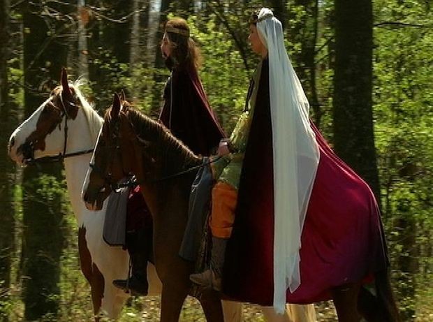 Srpski vladari, kralj Radoslav i kraljica Ana
