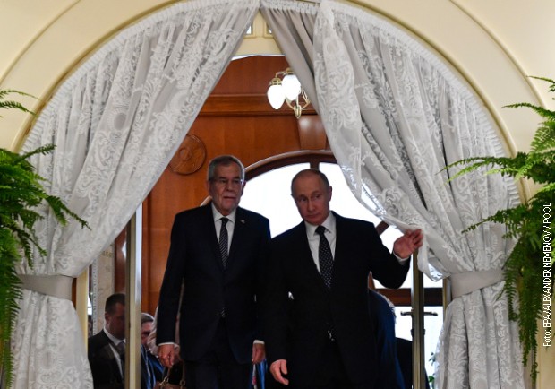 Ван дер Белен и Путин у Сочију