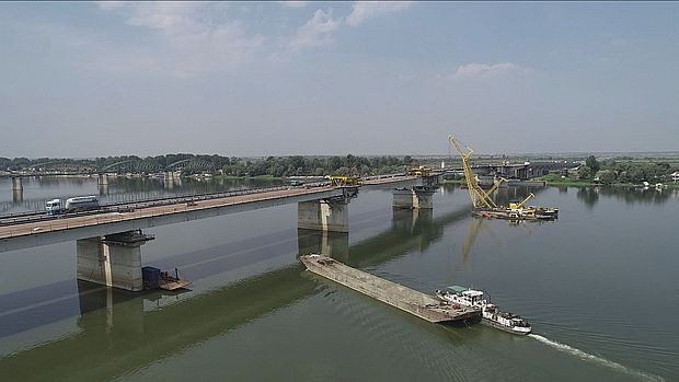 Most preko Save kod Ostružnice Most preko Save kod Ostružnice