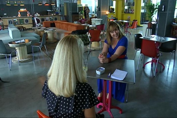 Тања Пујин на снимању емисије Тања Пујин на снимању емисије