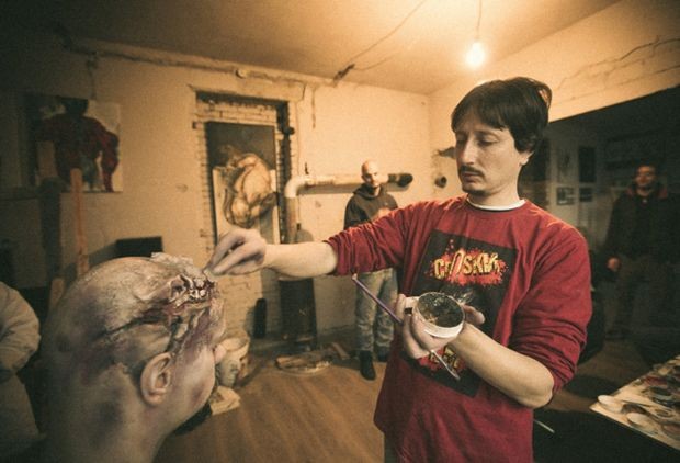 Мирослав Лакобрија у атељеу