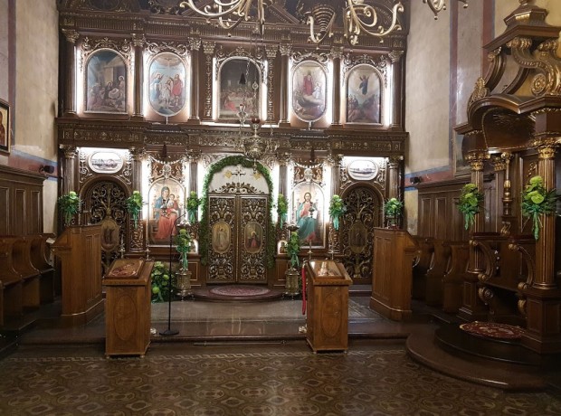 Unutrašnjost hrama u Srpskoj crkvenoj opštini Sveti Sava 