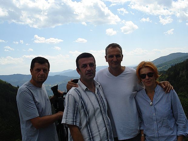 ТВ екипа са аутором књиге