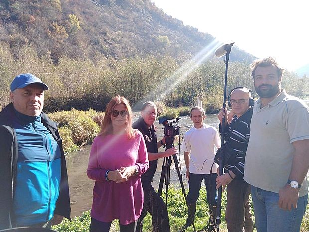 Припреме за испирање злата, Екипа РТС-а са Петром Анђелковићем