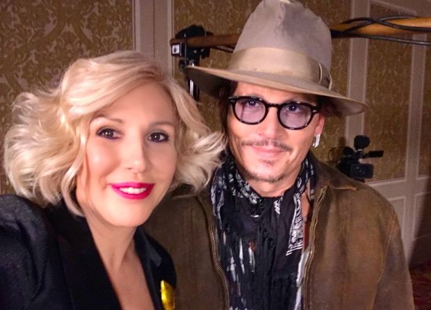 Сандра Перовић и Џони Деп