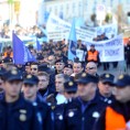 Протест полицајаца у Загребу 