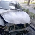 Запаљен аутомобил у Ћуприји