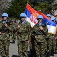 Испраћај српских "плавих шлемова" на Кипар
