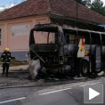 Изгорео аутобус на Ибарској магистрали