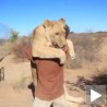Лав скочио у загрљај свом ослободиоцу