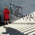 Београд, графити против учесника Прајда