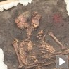 Скелет из бакарног доба у музеју