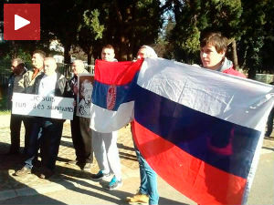 Црна Гора, протест због Тачијеве посете