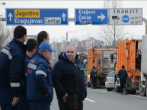 Штрајк радника "Градске чистоће" у Крагујевцу