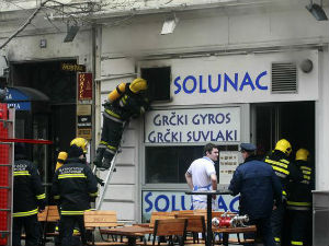 Пожар у ресторану у центру Београда