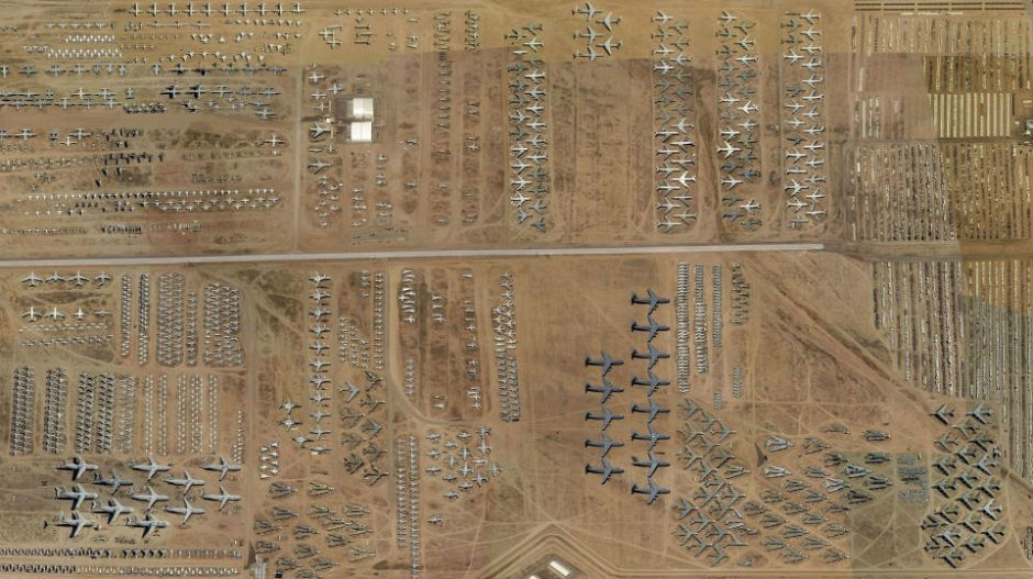 Мапирано највеће гробље авиона на свету