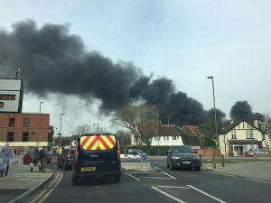 Британија, пожар у основној школи
