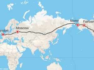 Ауто-пут Лондон  – Москва – Њујорк!