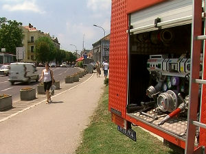 Постављена цистерна са водом у центру Крагујевца