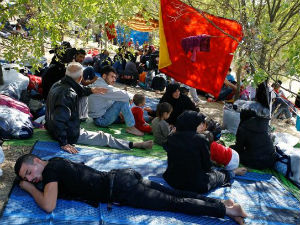 Протести избеглица на турско-грчкој граници